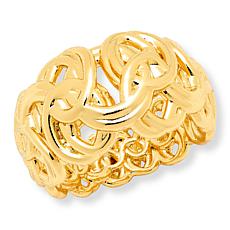 Bellezza Bronze Byzantine Graduated Link Ring