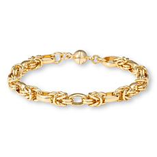 Bellezza Bronze Byzantine Station Magnetic Clasp Bracelet