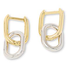 Bellezza Bronze Convertible Double Drop Hoop Earrings