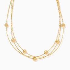 Bellezza Bronze D/C Omega 3-Strand Necklace