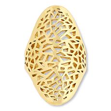 Bellezza Bronze Hammered Openwork Knuckle Ring