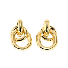 Bellezza Bronze Looped Doorknocker Drop Earrings