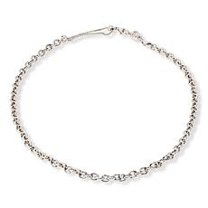 Bellezza Bronze Oval Rolo Chain Adjustable Sliding Necklace