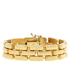 Bellezza Bronze Curb-Link 2-Row Bracelet