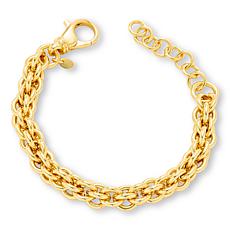 Bellezza Bronze Polished Cestina Chain Bracelet