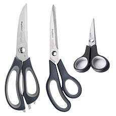 BergHOFF Cook'N'Co 3-piece Scissors Set - Black/Grey