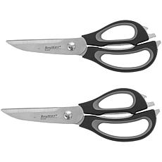 Sous Chef 2-Pack Self-Sharpening Household Shears - Ivory/Off White