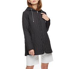 Bernardo Wave Quilted Swing Coat