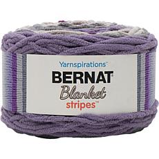 Bernat Blanket Stripes Yarn - Eggplant