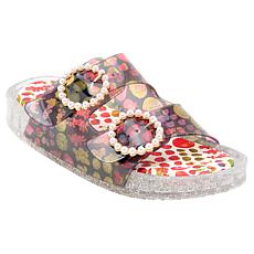 Betsey Johnson Landin Jelly Flatform Slide Sandal