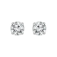 Bright Halo Lab Grown Diamonds .50ctw Stud Earrings