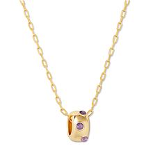 Brook & York Kate Birthstone Necklace with Cubic Zirconia Accents