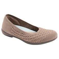 BZees® Air Khloe Slip-On Knit Ballet Flat with Air Step™ Technology