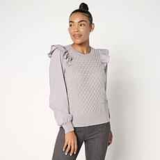 C Wonder by Christian Siriano Cable Mix Sweater