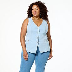 C Wonder by Christian Siriano Denim Vest