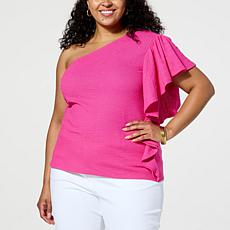 C Wonder by Christian Siriano One Shoulder Top