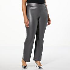 C Wonder by Christian Siriano Stretch Faux Leather Flare Leg Pant