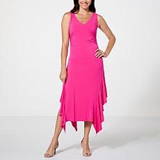 C Wonder by Christian Siriano Travel Jersey Knit Shirred Tank Dress