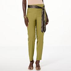 C Wonder Performance Stretch Knit Scarf Belt Pant