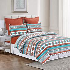 C&F Home Aqua Valley Twin Quilt Set