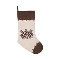 C&F Home Lodge Pinecone Stocking
