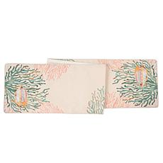 C&F Home Oceanaire Coral Table Runner