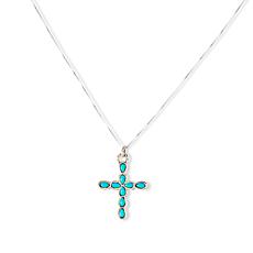 Chaco Canyon Bryce Vacit Sleeping Beauty Turquoise Pendant