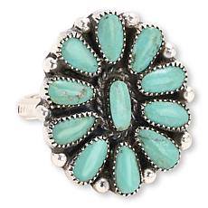 Chaco Canyon Cluster Campitos Turquoise Ring