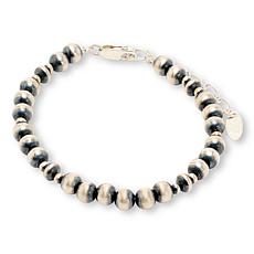 Chaco Canyon Sterling Silver "Navajo Pearls" Line Bracelet