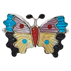 Chaco Canyon Zuni Multigemstone Butterfly Ring