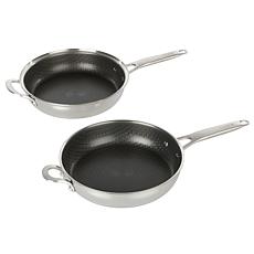 Chef Jet Tila 2-pack Interlocking 10" Hybrid Ceramic Nonstick Skillets