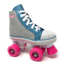 Chicago Skates Girls Quad Glitter Roller Skates with Lights