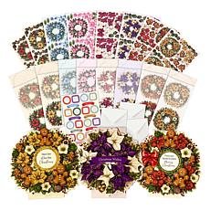 Christmas to Remember Wreath Shaped Card Kit