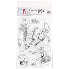 Ciao Bella Clear Stamp Set 4"x6" Hook & Mr Smee