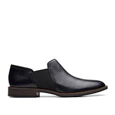 clarks womens booties black