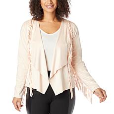 Colleen Lopez Faux Suede Fringe Jacket