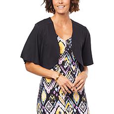 Colleen Lopez Gauze Knit Flutter-Sleeve Topper