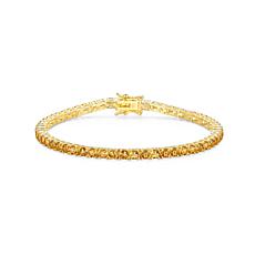 Colleen Lopez Gold-Plated Citrine Tennis Bracelet