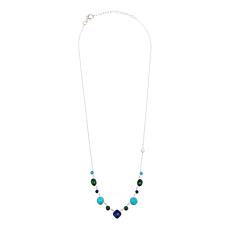 Colleen Lopez Multigemstone Station Sterling Silver Necklace