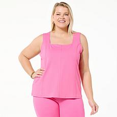Colleen Lopez Square-Neck Corset Style Slimming Tank
