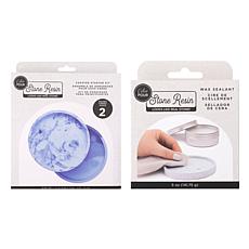 Color Pour Stone Resin Coaster Kit and Sealant