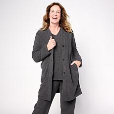 Comfort Code Marshmallow Knit Button-Front Cardigan