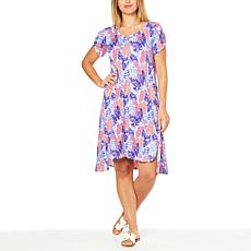 Comfort Code Stretch Jersey Twist-Sleeve T-shirt Dress