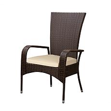 Comfort Height Coconino Armchair In Mocha All-Weather Wicker