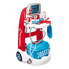 Complete Toy Medical Trolley with Accessories and Electronic Module