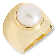 Connie Craig Carroll Jewelry Cultured Mabé Pearl Soltaire Ring
