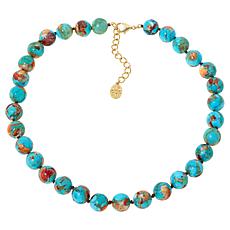 Connie Craig Carroll Jewelry Malone Composite Gem Beaded Necklace