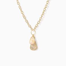 Connie Craig Carroll Paperclip Chain Gemstone Necklace