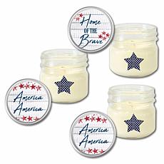 Courtside Market Celebrate 250 Brave 4 oz Citronella Candle Set
