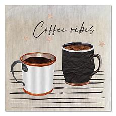 Courtside Market Coffee Vibes 24x24 Gallery-Wrapped Canvas
